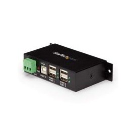 ADAPTADOR CONCENTRADOR HUB USB 2.0 DE 4 PUERTOS REFORZADO INDUSTRIAL CON ALIMENTACION - STARTECH.COM MOD. ST4200USBM STARTECH.C