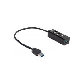 HUB USB,MANHATTAN,163828, V2.0 3 PTOS Y V3.0 1 PTO SIN FUENTE MANHATTAN 163828