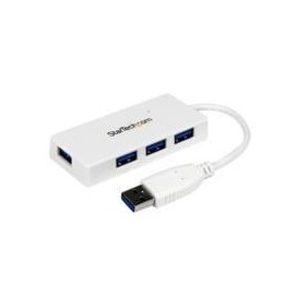 HUB USB 3.0 DE 4 PUERTOS - ADAPTADOR CONCENTRADOR HUB USB 3.0 SUPER SPEED 4 PUERTOS SALIDAS PORTATIL PARA LAPTOP COMPUTADORA - 