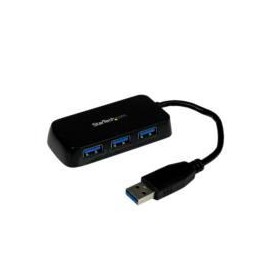 HUB USB 3.0 DE 4 PUERTOS - ADAPTADOR CONCENTRADOR HUB USB 3.0 SUPER SPEED 4 PUERTOS SALIDAS PORTATIL PARA LAPTOP COMPUTADORA - 