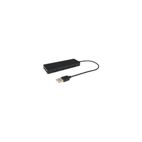 ADAPTADOR MULTIPUERTO GHIA HUB USB 2.0 DE 4 PUERTOS COLOR NEGRO GHIA ADAP-19