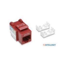 JACK,INTELLINET,210478, CAT 5E DE IMPACTO KEYSTONE ROJO INTELLINET 210478