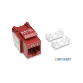 JACK,INTELLINET,210614, CAT 6 DE IMPACTO (KEYSTONE) ROJO INTELLINET 210614