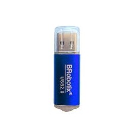 LECTOR BROBOTIX DE TARJETA MICRO SD - USB-A V2.0, METALICO, COLOR AZUL BROBOTIX 345673A