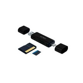 LECTOR DE MEMORIA DUAL ACTECK / USB A - USB C / MICRO SD / TF / NEGRO / AC-934824 ACTECK AC-934824