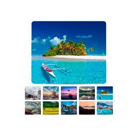 MOUSE PAD BROBOTIX PAQUETE CON 10 PIEZAS, ANTIDERRAPANTE, 10 PAISAJES DIFERENTES BROBOTIX 136285