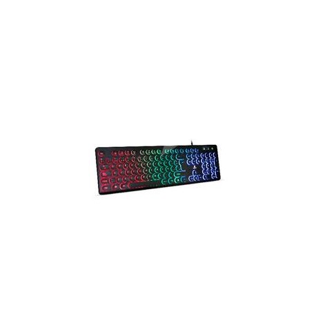 TECLADO BROBOTIX ALAMBRICO USB, RGB, TECLAS CIRCULARES, NEGRO BROBOTIX 963098