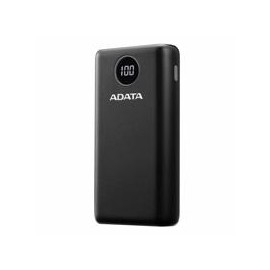 BATERIA DE RESPALDO POWER BANK ADATA P20000QCD 20000MAH / 2 USB A / 1 USB C / INDICADOR DE CARGA DIGITAL / NEGRO ADATA AP20000Q