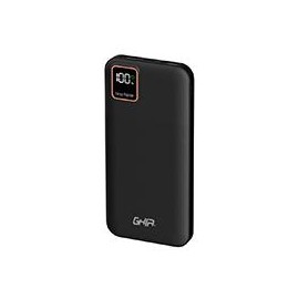 POWER BANK GHIA DE CARGA RAPIDA DE 10 000 MAH COLOR NEGRO GHIA GAC-241