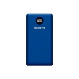 BATERIA DE RESPALDO POWER BANK ADATA P20000QCD 20000MAH / 2 USB A / 1 USB C / INDICADOR DE CARGA DIGITAL / AZUL ADATA AP20000QC