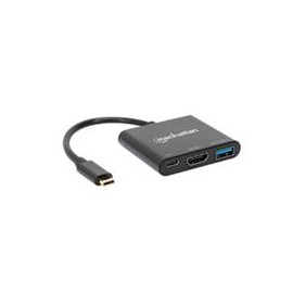 DOCKING USB,MANHATTAN,130622,-C 3 PTOS, HDMI, USB-C PD / USBV3.2 MANHATTAN 130622