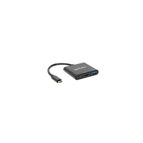 DOCKING USB,MANHATTAN,130622,-C 3 PTOS, HDMI, USB-C PD / USBV3.2 MANHATTAN 130622