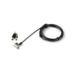 CANDADO DE SEGURIDAD UNIVERSAL 3 EN 1 - SEGURO PARA LAPTOP CON RANURA K-SLOT, NANO O WEDGE - CABLE DE 2M ANTIRROBO EN ACERO CON