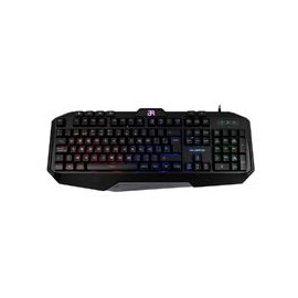 TECLADO GAMER BALAM RUSH GUNFIRE KG330 / ALAMBRICO USB / ILUMINACION LED / MULTIMEDIA / ESPA