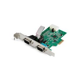 TARJETA PCI EXPRESS ADAPTADORA DE 2 PUERTOS SERIAL RS232 - TARJETA CONTROLADORA SERIAL PCIE RS232 - PCIE A DB9 UART16950 - STAR