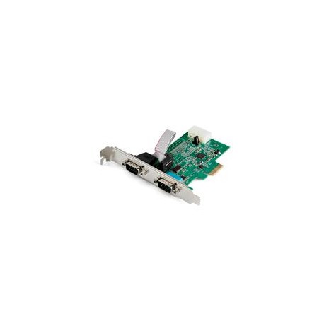 TARJETA PCI EXPRESS ADAPTADORA DE 2 PUERTOS SERIAL RS232 - TARJETA CONTROLADORA SERIAL PCIE RS232 - PCIE A DB9 UART16950 - STAR