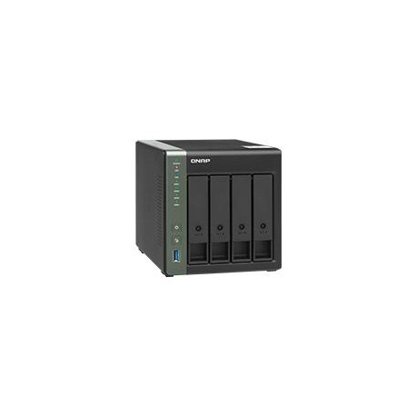 NAS QNAP TS-431X3-4G / 4 BAHIAS NUCLEO CUADRUPLE HASTA 1.7 GHZ 4GB DDR3 SODIMM, 1 PTO GBE RJ45 / 1 PTO 2,5 GBE / 1 PTO SFP 10GB