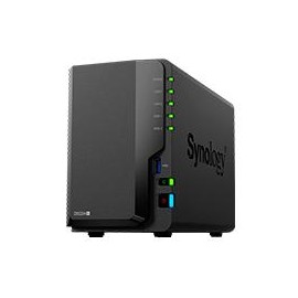 NAS SYNOLOGY DS224+ / 2 BAHIAS NUCLEO CUADRUPLE HASTA 2.7 GHZ 2GB DDR4, AMPLIABLE HASTA 6GB / 2 LAN GIGABIT / USB 3.2 X2 / SATA