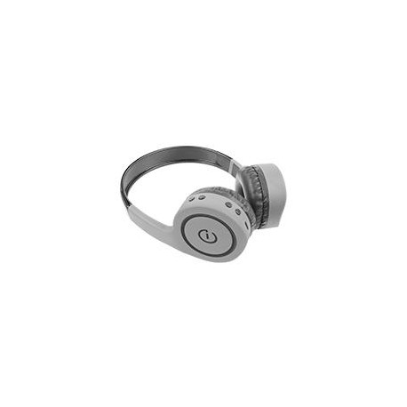 AUDIFONOS ON-EAR INALAMBRICOS MANOS LIBRES CON BT FM SD 3.5MM EASY LINE BY PERFECT CHOICE GRIS PERFECT CHOICE EL-995265