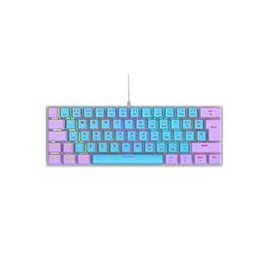 TECLADO MECANICO 60 OCELOT CREATORS COLOR WAY AZUL CON MORADO, TIPO DE SWITCH AZUL OCELOT GAMING CANDY BLUE 60-OC