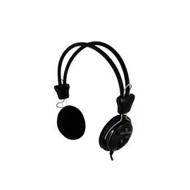 AUDIFONO DIADEMA CON MICROFONO 3.5 MM SIN ADAPTADOR PERFECT CHOICE NEGRO PERFECT CHOICE PC-113171