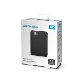 DISCO DURO EXTERNO WD ELEMENTS 1TB 2.5 PORTATIL USB3.0 NEGRO WINDOWS WD - WESTERN DIGITAL WDBUZG0010BBK-WESN