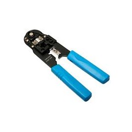 PINZA CRIMPEADORA BROBOTIX PARA PLUGS RJ45, BAJO IMPACTO, AZUL BROBOTIX 000210