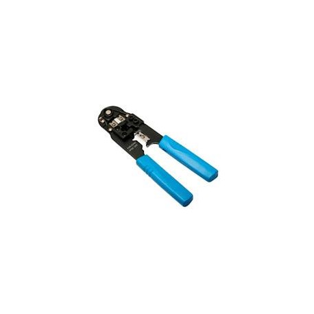 PINZA CRIMPEADORA BROBOTIX PARA PLUGS RJ45, BAJO IMPACTO, AZUL BROBOTIX 000210