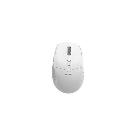 MOUSE ACTECK OPTIMIZE ERGO MI680 / INALAMBRICO / DUAL / RECEPTOR USB - BLUETOOTH / LASER / 1600 DPI / BLANCO / AC-934084 ACTECK