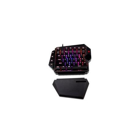 TECLADO GAMER BALAM RUSH DOMINATE GK540 / ALAMBRICO USB / ILUMINACION RGB / MULTIMEDIA / MECANICO A UNA MANO / ESPA