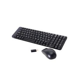 TECLADO / MOUSE LOGITECH MK220 NEGRO INALAMBRICOS COMPACTO USB ALCANCE HASTA 10 MTS LOGITECH 920-004430