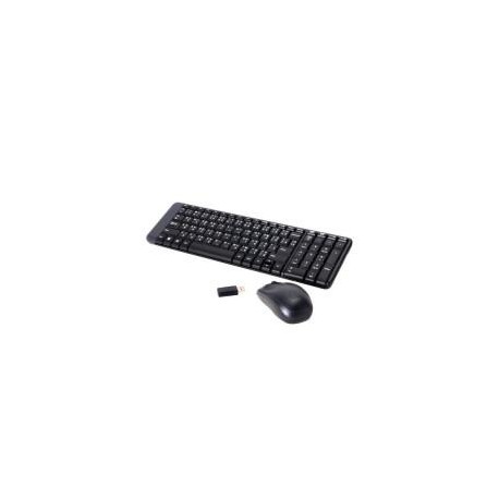 TECLADO / MOUSE LOGITECH MK220 NEGRO INALAMBRICOS COMPACTO USB ALCANCE HASTA 10 MTS LOGITECH 920-004430