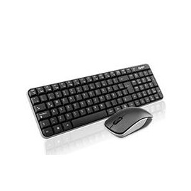 TECLADO / MOUSE COMBO INALAMBRICO COMPACTO GT4000BG GHIA / COLOR NEGRO / GRIS GHIA GT4000BG