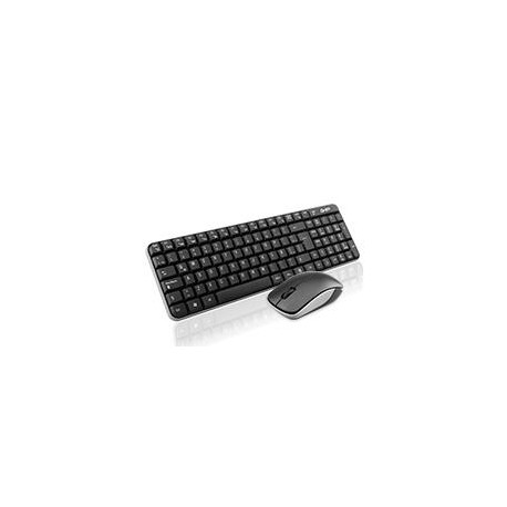 TECLADO / MOUSE COMBO INALAMBRICO COMPACTO GT4000BG GHIA / COLOR NEGRO / GRIS GHIA GT4000BG