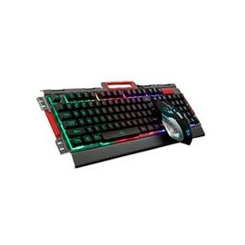 KIT TECLADO Y MOUSE BROBOTIX GAMER, ALAMBRICO USB, RGB, HUMO BROBOTIX 188533-2