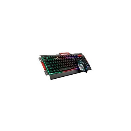 KIT TECLADO Y MOUSE BROBOTIX GAMER, ALAMBRICO USB, RGB, HUMO BROBOTIX 188533-2