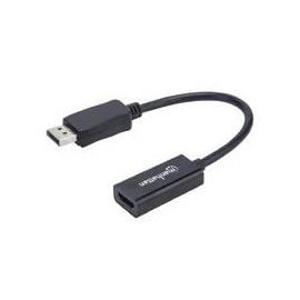 ADAPTADOR DISPLAYPORT,MANHATTAN,151634, M A HDMI H, CABLE 15CM 1080P MANHATTAN 151634