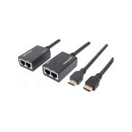 EXTENSOR VIDEO,MANHATTAN,207386, HDMI, 30M VIA CAT 5 / 6 MANHATTAN 207386