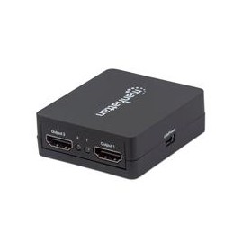 VIDEO SPLITTER,MANHATTAN,207652, HDMI 1080P, 1 IN:2 OUT, ALIMENTADO POR USB MANHATTAN 207652