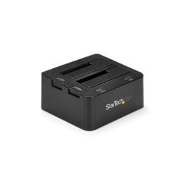 BASE DOCKING STATION USB 3.0 DE 2 BAHIAS SATA III DE 2.5 O 3.5 PULGADAS PARA SSD O DISCO DURO BASE DE CONEXION PARA INTERCAMBIO