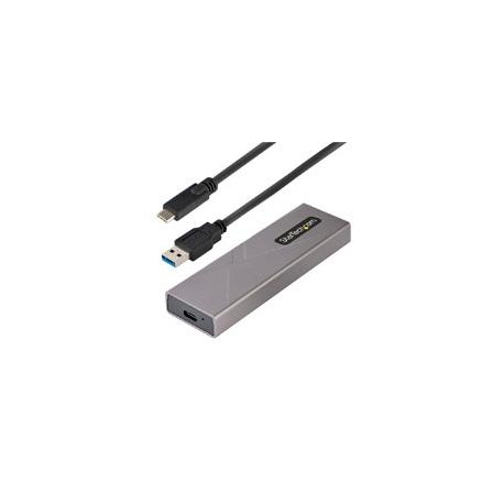 GABINETE EXTERNO USB-C 10GBPS A NVME M.2 O SSD M.2 SATA SIN HERRAMIENTAS PARA SSD M.2 NGFF PCIE / SATA DE ALUMINIO - CABLES USB