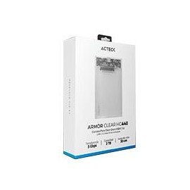 CARCASA CASE ENCLOSURE PARA DISCO DURO ACTECK ARMOR CLEAR HC440 / HDD 2.5 / CONEXION USB C / SATA / TRANSPARENTE / AC-934695 AC