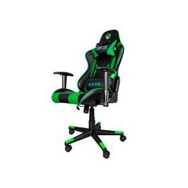 SILLA GAMER XBOX BY TECH ZONE ESSENTIAL SX-00G2 / PIEL SINTETICA / VERDE CON NEGRO / RECLINABLE 90-160 / 120 KG / REPOSABRAZOS 