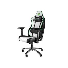 SILLA GAMER XBOX BY TECH ZONE ELITE SX-00G4 / KOSKIN DE ALTA RESISTENCIA Y PERFILES EN VELOUR / BLANCO CON NEGRO / RECLINABLE 9