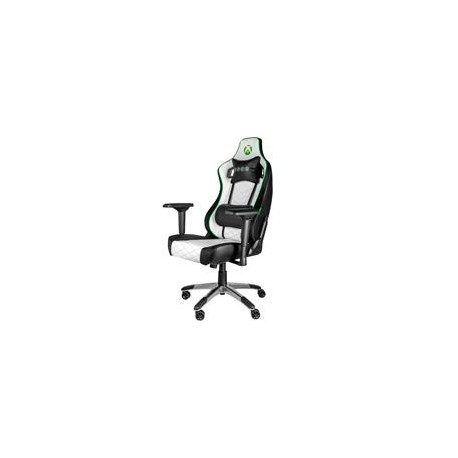 SILLA GAMER XBOX BY TECH ZONE ELITE SX-00G4 / KOSKIN DE ALTA RESISTENCIA Y PERFILES EN VELOUR / BLANCO CON NEGRO / RECLINABLE 9