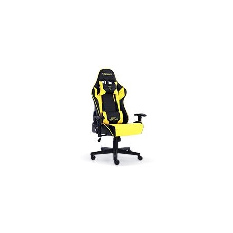 SILLA GAMER OCELOT / COLOR AMARILLA CON NEGRO / DESCANSA BRAZOS AJUSTABLES / RECLINABLE 90-155 GRADOS / SOPORTA HASTA 150KG OCE