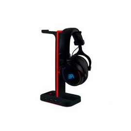 BASE GAMER BALAM RUSH ATLAS HR760 / SOPORTE PARA DIADEMA / ILUMINACION RGB / 2X USB A / NEGRO / BR-931502 BALAM RUSH BR-931502