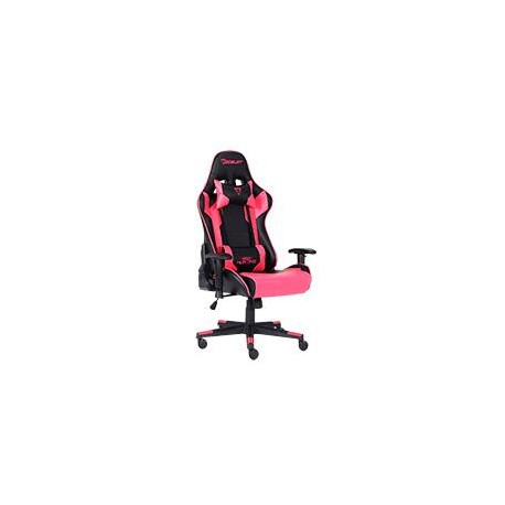 SILLA GAMER OCELOT / COLOR MAGENTA CON NEGRO / DESCANSA BRAZOS AJUSTABLES / RECLINABLE 90-155 GRADOS / SOPORTA HASTA 150KG OCEL