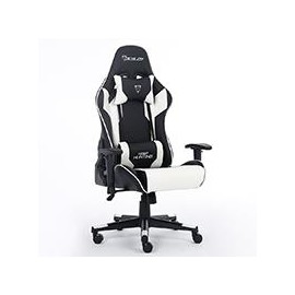 SILLA GAMER OCELOT / COLOR BLANCO CON NEGRO / DESCANSA BRAZOS AJUSTABLES / RECLINABLE 90-155 GRADOS / SOPORTA HASTA 150KG OCELO