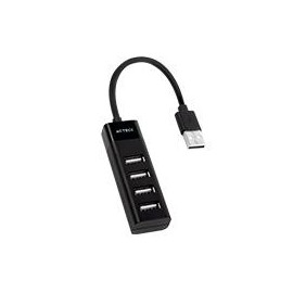 HUB ACTECK PORT X 2 DH420 / USB A / 4 PUERTOS USB 2.0 / 30 CM / NEGRO / AC-934671 ACTECK AC-934671